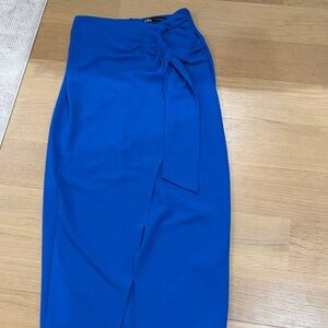 Zara Vibrant Blue Pencil Skirt